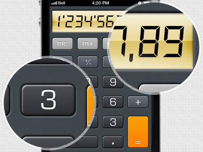 Calculator WIP calc calculator iphone ui