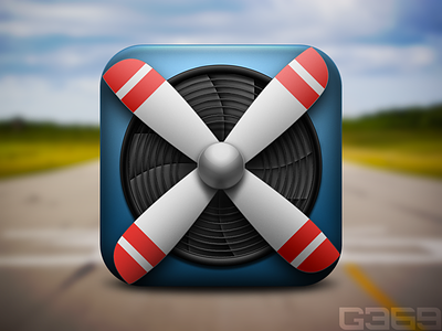 Propeller iOs Icon @x2 aeroplane aviation icon ios iphone plane propeller