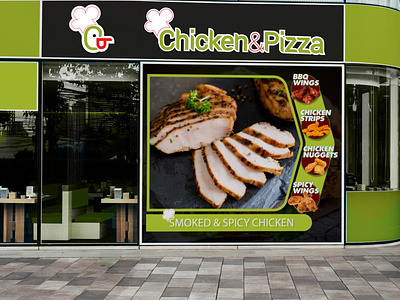 Chicken and Pizza Shop brand design brand identity visual design