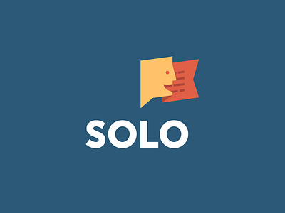 Solo Language Logo app face icon language museo sans solo speech bubble talk bubble
