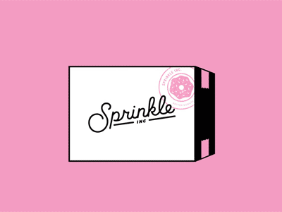 Sprinkle Inc. Is Open for Business! animated box donut likes spinning donut sprinkles