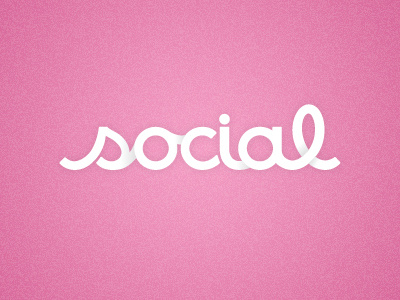 Social Logo bubble gum pink custom face happiness logo love overlap peace social design house