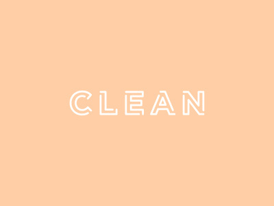 Clean clean gotham line type