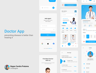 UI Kit Doctor App - Mobile 3d animation branding graphic design logo motion graphics ui