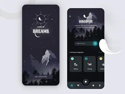 Land Of Dream - Mobile Version campaign clean cool design design freash graphic design mobile nice design ui ui mobile uiux ux vector