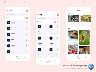 Filesy: File Manager Application app app design branding design flat icon logo minimal ui ux