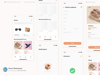 Marketplace app app design branding design minimal ui ux