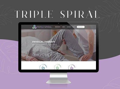 Massage and Physical Therapy Website Design branding graphic design logo ui web design