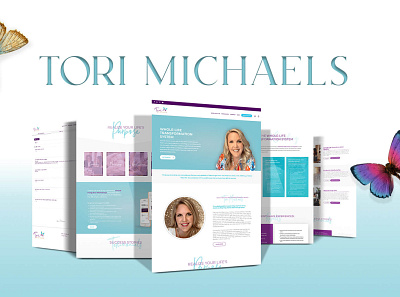 Tori Michaels Transformation Coach Branding + Web Design brand identity branding design graphic design web design