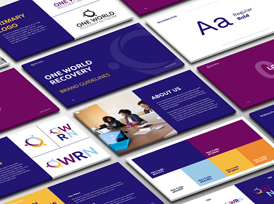 One World Recovery Brand Identity brand identity branding design graphic design logo marketing materials