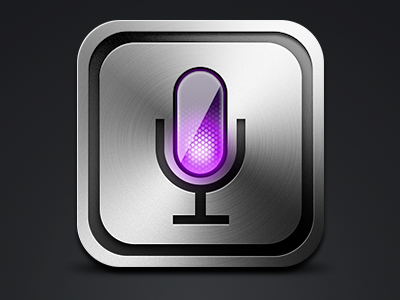 Siri like icon app icon metal mic siri