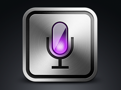 Siri like icon app better inner radius icon metal mic siri