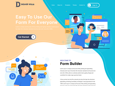 formbuilder fw 3d animation branding easy to use graphic design homepage illustration landingpage logo motion graphics ui web design