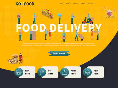 food delivery branding delivery food food and drink food app food delivery food delivery app food delivery application food delivery service food illustration food landing page foodie home page homepage landing page landingpage web design