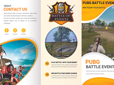 Battle of event branding brochure brochure design brochure layout brochure mockup brochure template design illustration logo ui ux vector