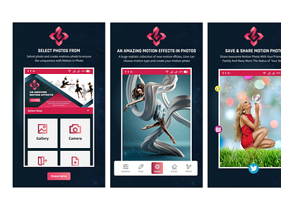 Motion Photo app application mobile mobile app mobile app design mobile application mobile design mobile ui motion motion design motion graphic motion graphics motiongraphics phone