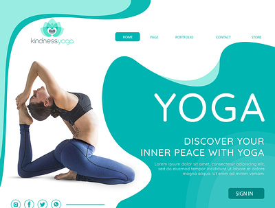yoga branding design home page homepage illustration landing page landingpage mobile app web design yog mat yoga yoga app yoga center yoga class yoga logo yoga mat yoga mate yoga pose yoga studio youth