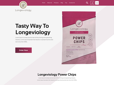 E commerce Health Longeviology branding design home page homepage landing page landingpage mobile app design typography ux web design