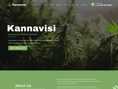 Cannabis 2 branding cannabis design design home page homepage landing page landingpage ui ux web design