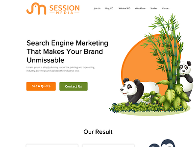 Search Engine Marketing branding design home page homepage illustration landing page landingpage ui web design