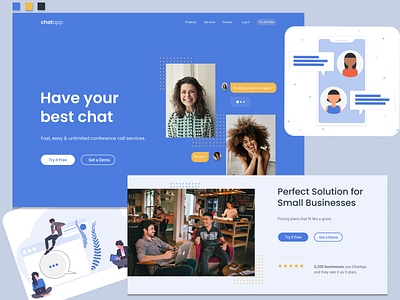 ChatApp branding chatapp designer uidesign webdesign