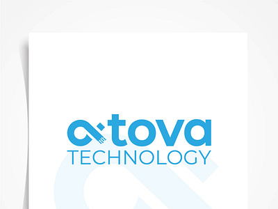 Atova Technologt logo art design icon illustration illustrator logo logo design type typography vector