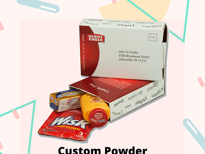 Custom Powder Packaging Boxes wholesale custom logo custom retails boxes powder boxes