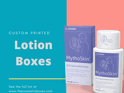 lotion boxes