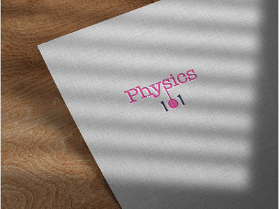 Physics 101 !! concept design logo vector