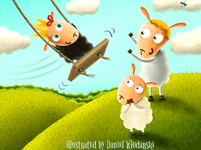 Little Sheep book children illustartor illustration ilustracja ilustracje ilustrator sheep writers