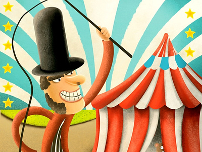 Circus trainer book books illustration illustrator