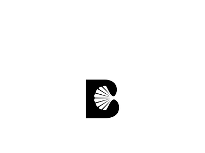 B Shell Logo animal beach clam elegant exotic food logo luxury marine mollusk nature ocean oyster scallop sea seafood seashell shell shellfish simple