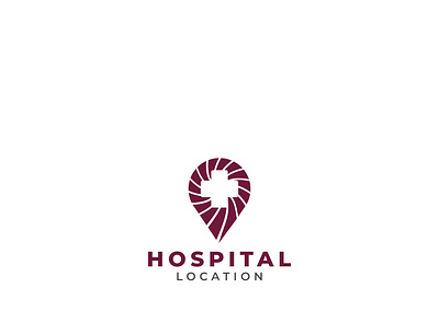 Hospital Location Logo clinic find hospital location logo map marker medicine navigation pharmacy pin place search symbol