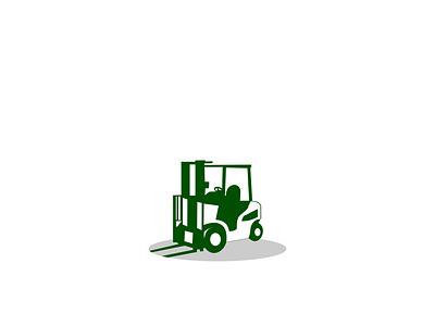 Green Forklifts Vector