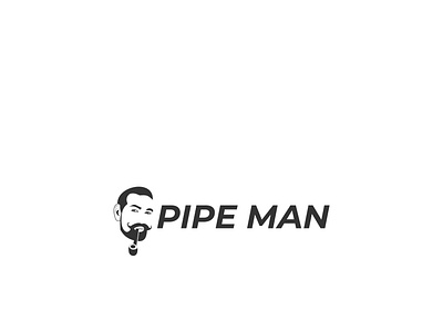 Pipe Man art beard black face fashion gentleman icon illustration isolated logo male men old pipe retro style symbol vector vintage white