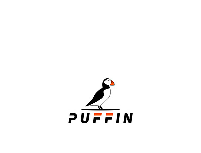 puffin animal bird diving logo puffin sea seabird species water
