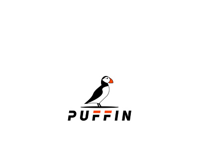 puffin animal bird diving logo puffin sea seabird species water