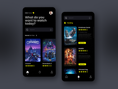 Disney Movie App 3d animation booking app booking movie app booking ticket app branding disney app film app icon illustration landing page movie app movie website netflix app streaming app ui web