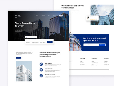 Real Estate Landing Page Design