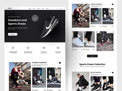 Sneakers Marketplace Web Design