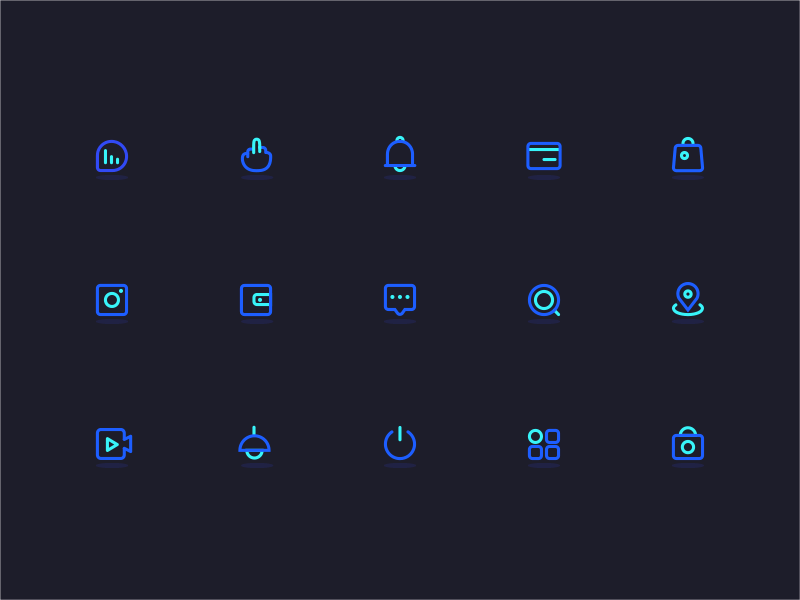 Some icons animation app art design icon minimal type ui ux vector