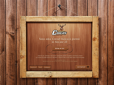 Ciucas beer - game intro frame game intro wood