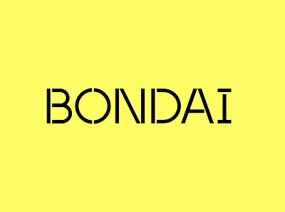BONDAI Brand Identity pt 3 branding branding design iconography identity incubator logo logotype parent company product stencil tech wordmark