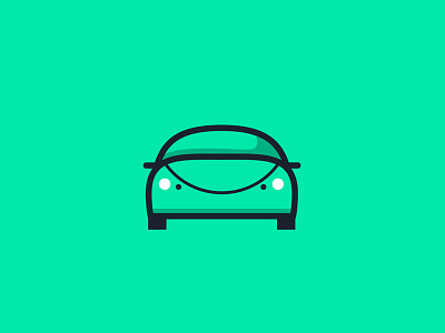 Car car geometric icon line round shape