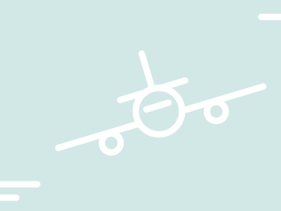 Plane air clouds icon linear plane shapes