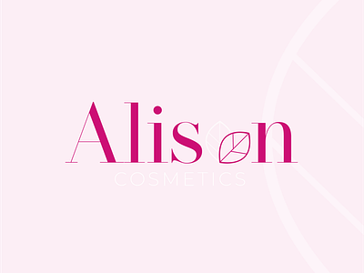 AlisonCosmetics logo design illstrator logochallenge typogaphy vector