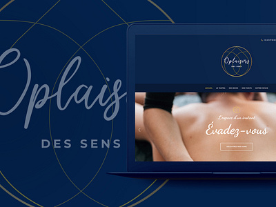 O Plaisirs des sens design logo visual identity webdesign