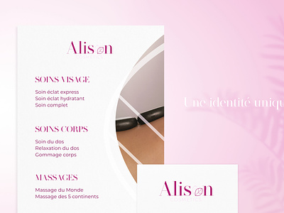 Alison Cosmetic - Print branding graphic design logo logochallenge print