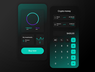 Daily UI #004 Calculator crypto dailyui design ui