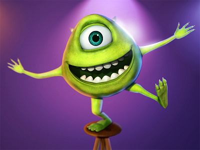 mike wazowski monsters university drawing